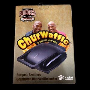 Burgess Brothers ChurWaffle Maker Brand Specialty Waffle Maker New in Box